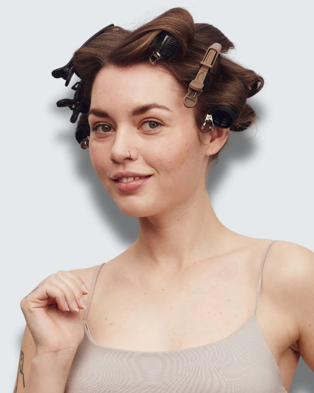 Alligator Hair Clips, 3-Pack, Coffee - Image 3
