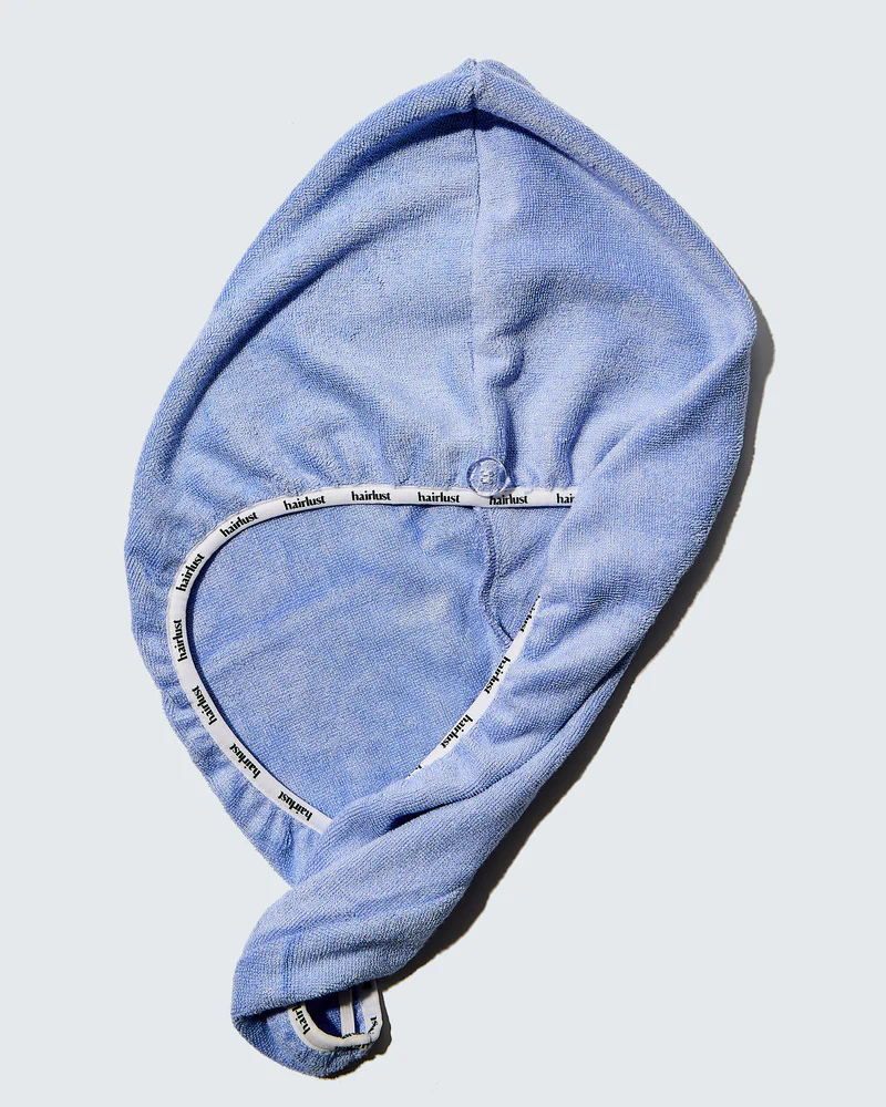 Bamboo Hair Towel Wrap, Blurple - Image 5