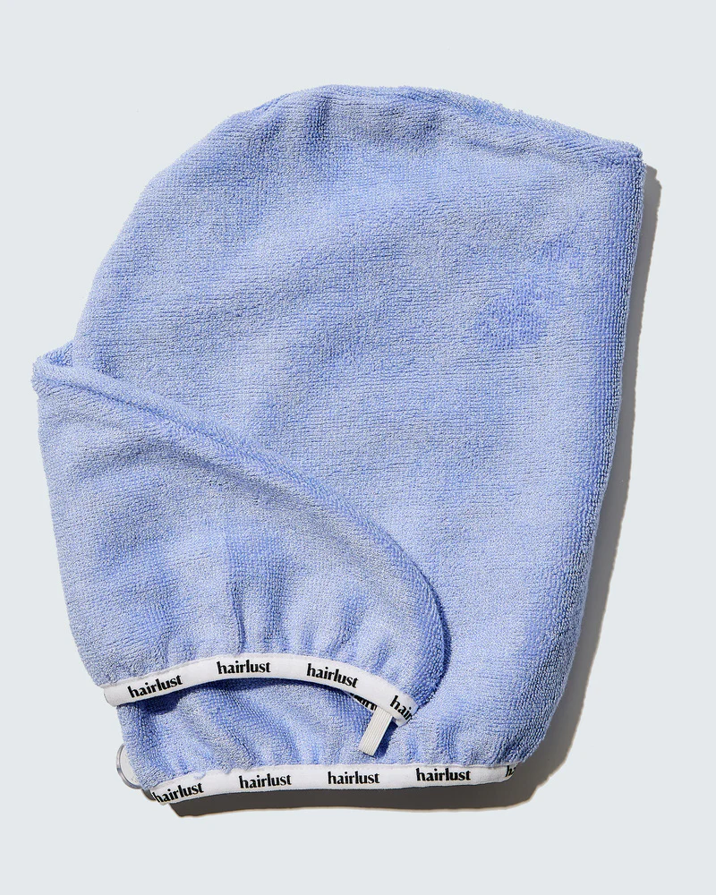 Bamboo Hair Towel Wrap, Blurple - Image 6