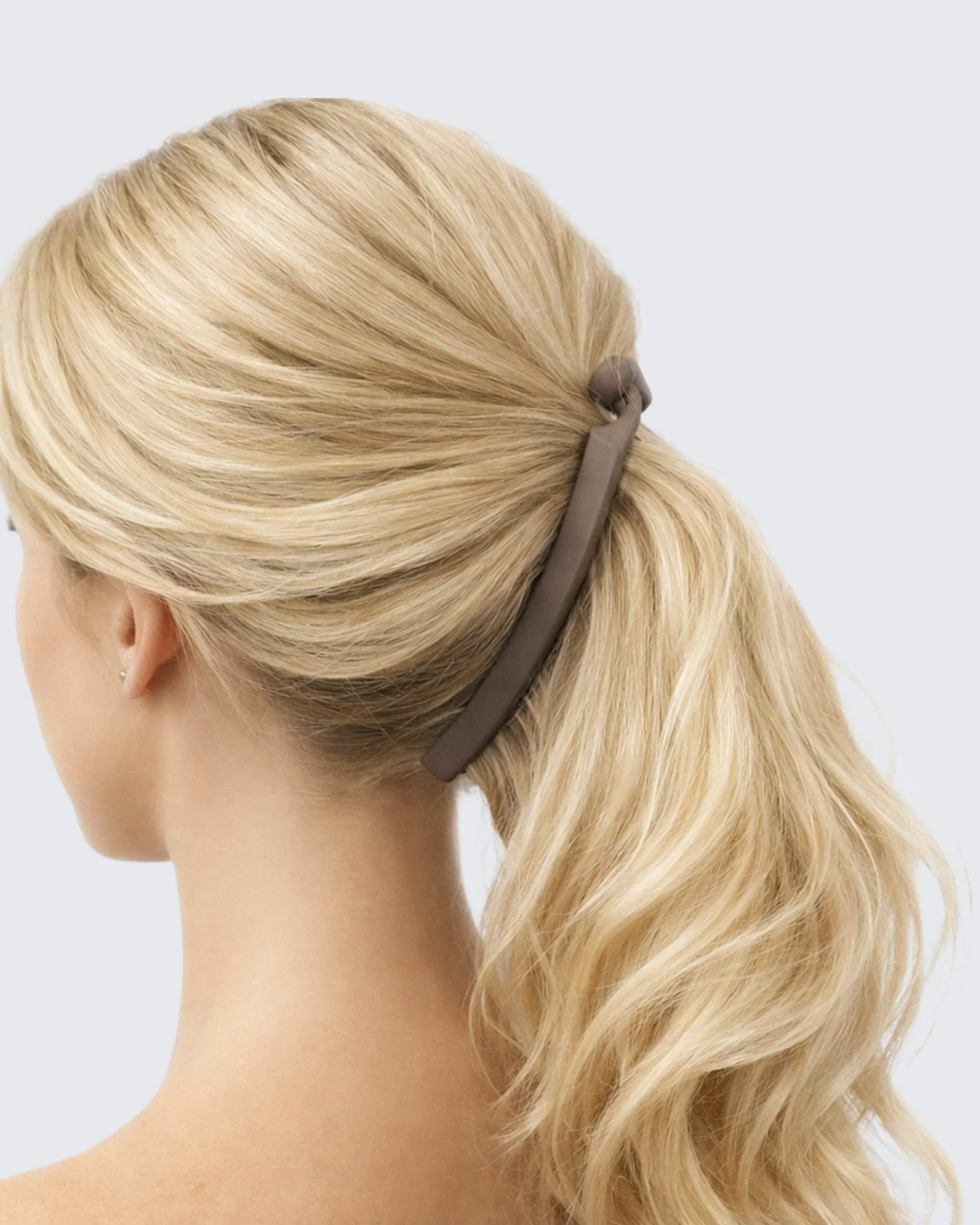 Banana Hair Clips Extra Slim, 4-Pack, Coffee - Image 2
