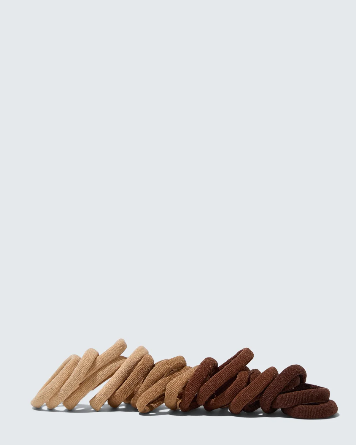 Elastic Hair Ties, 20-Pack, Coffee - Image 4