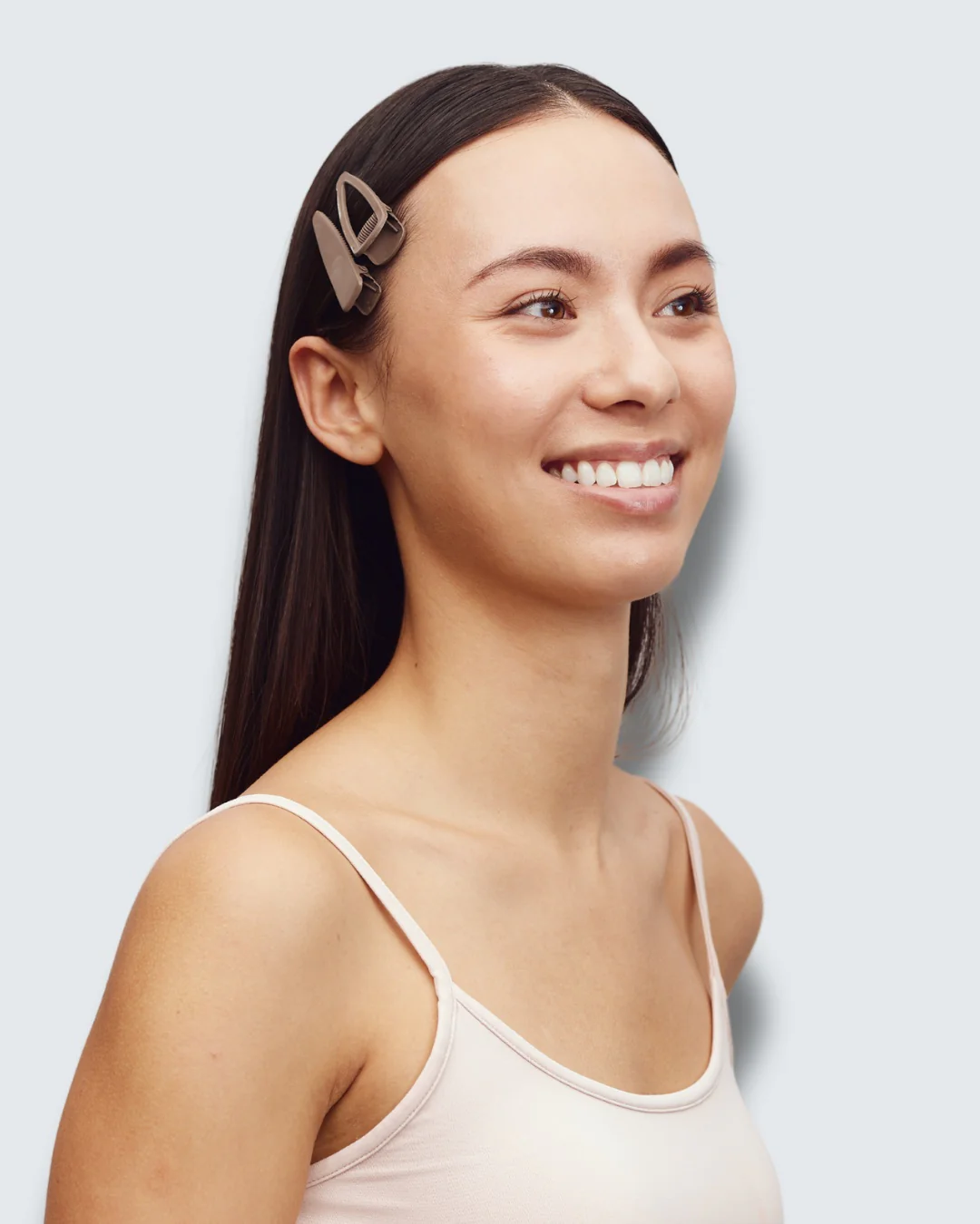 No-Slip Hair Clips, 6-Pack, Coffee - Image 3