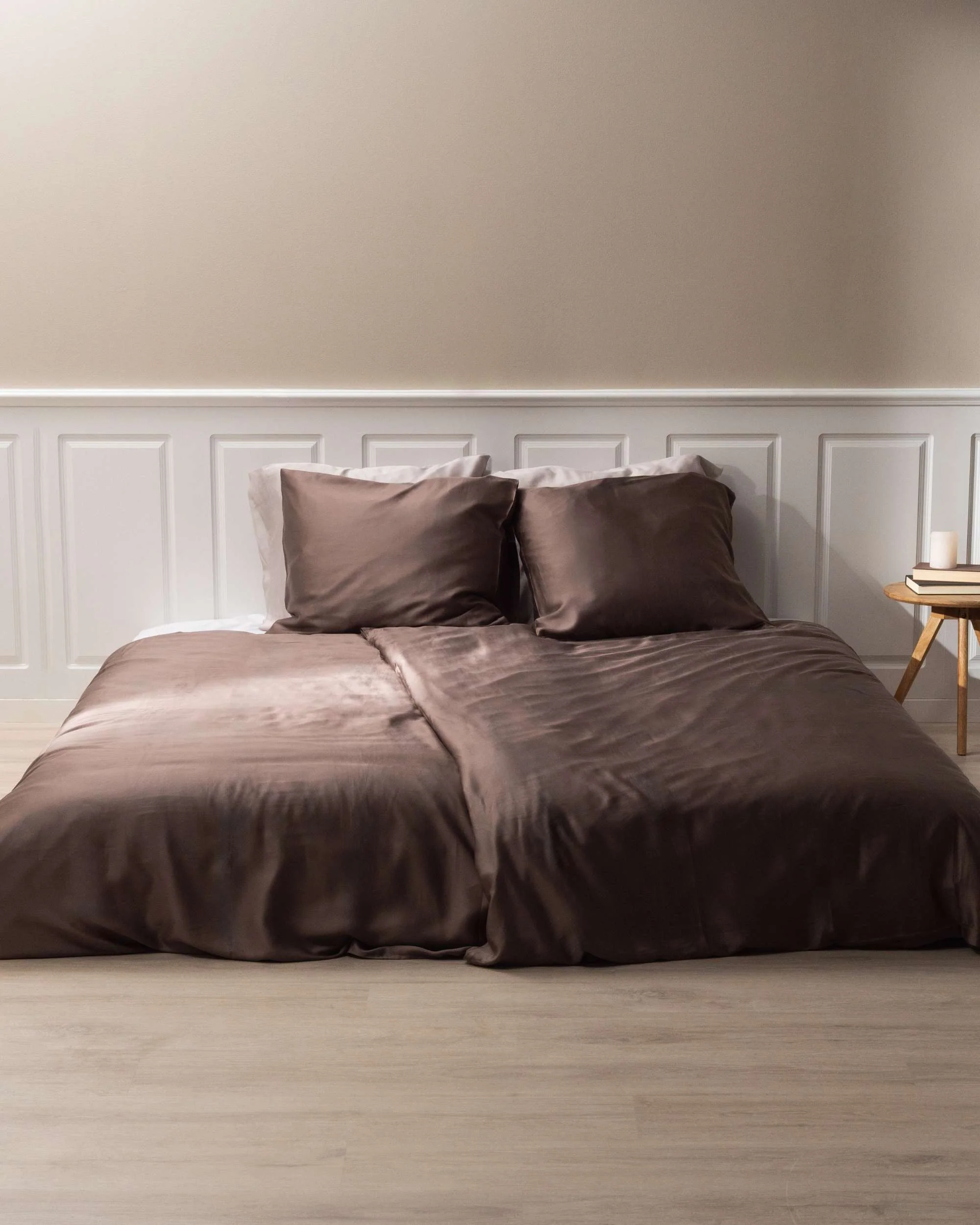 Silky Bamboo Flat Sheet, Mocha - Image 3
