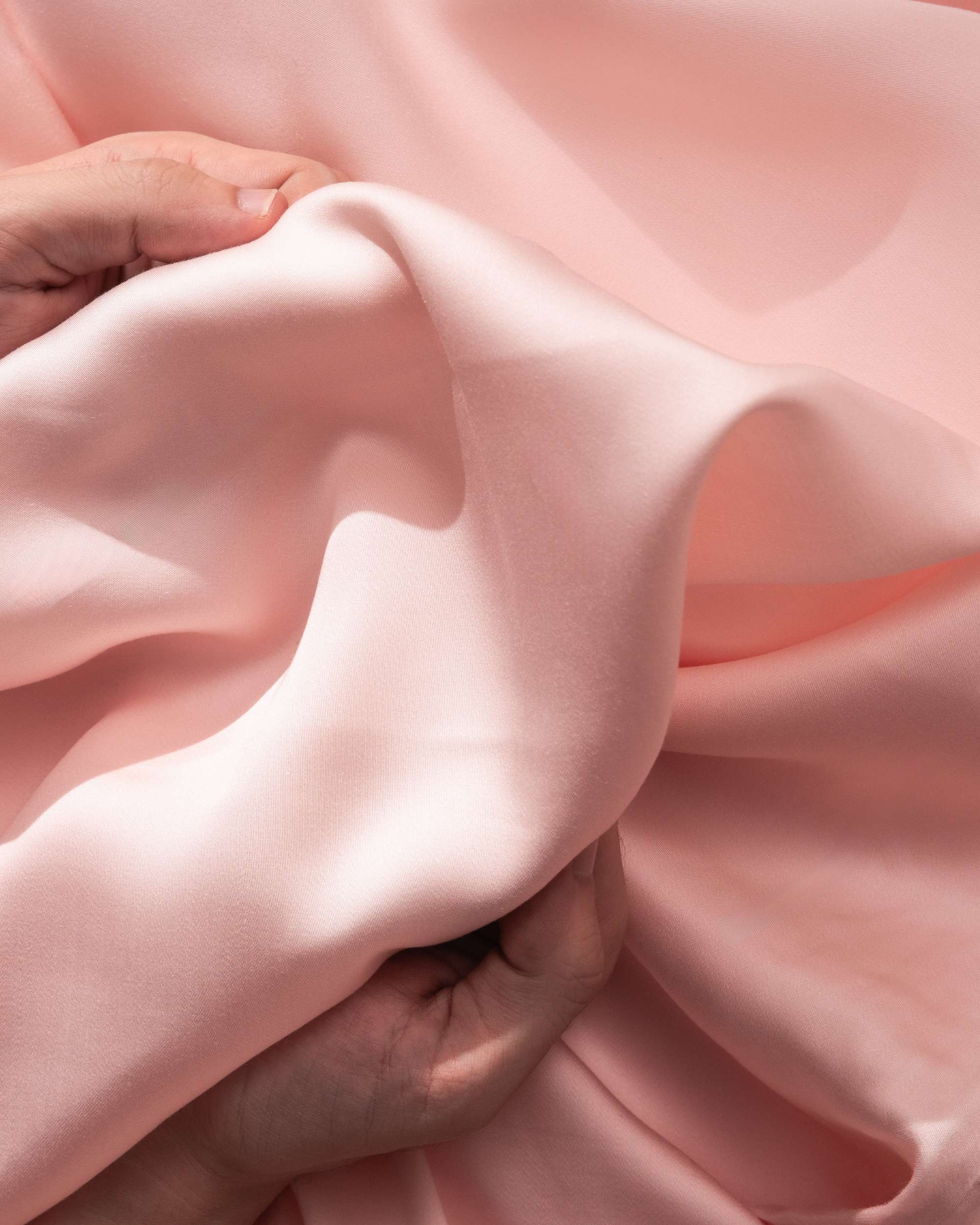 Silky Bamboo Duvet Cover, Powder Pink - Image 5
