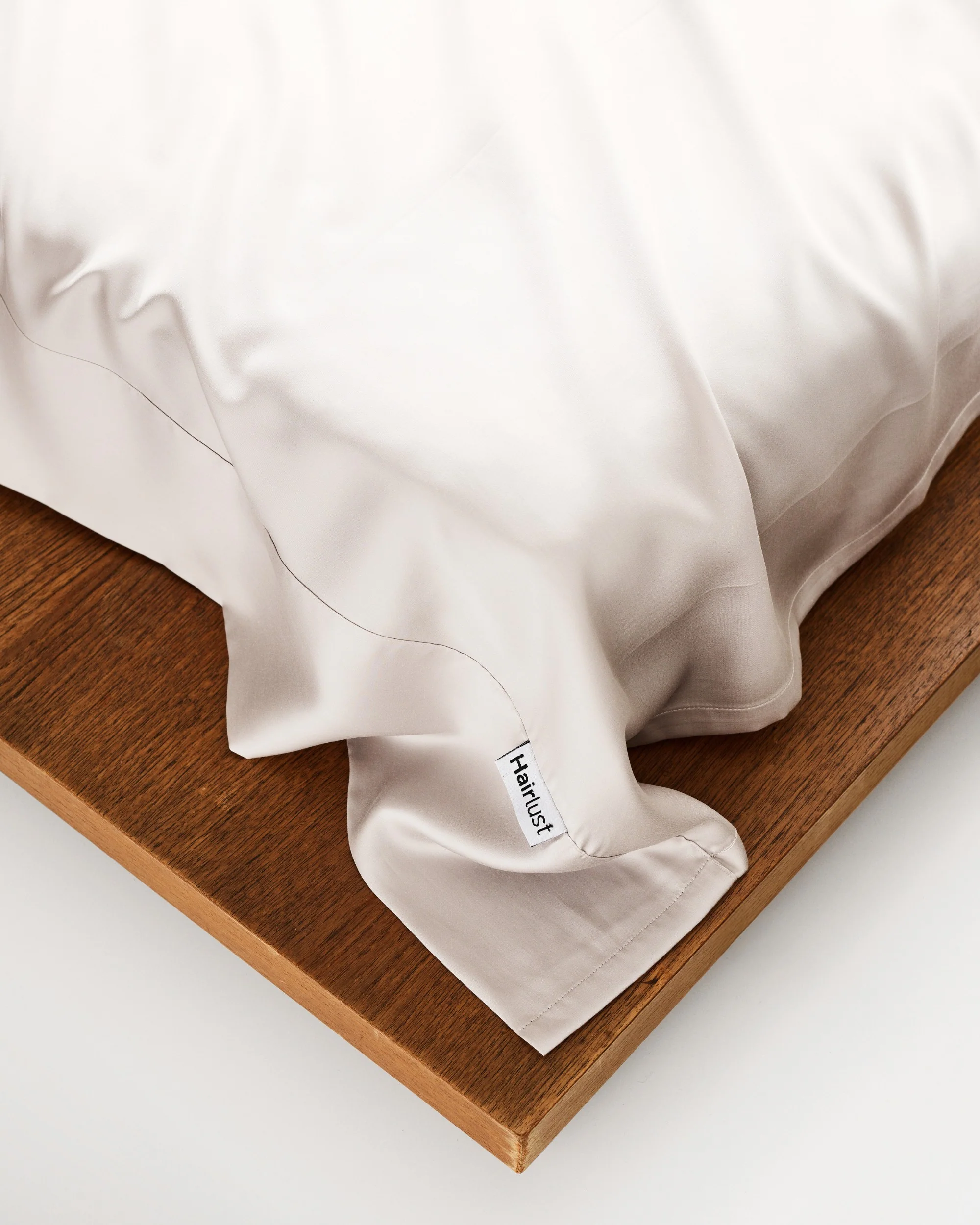 Silky Bamboo Flat Sheet, Soft Gray - Image 4