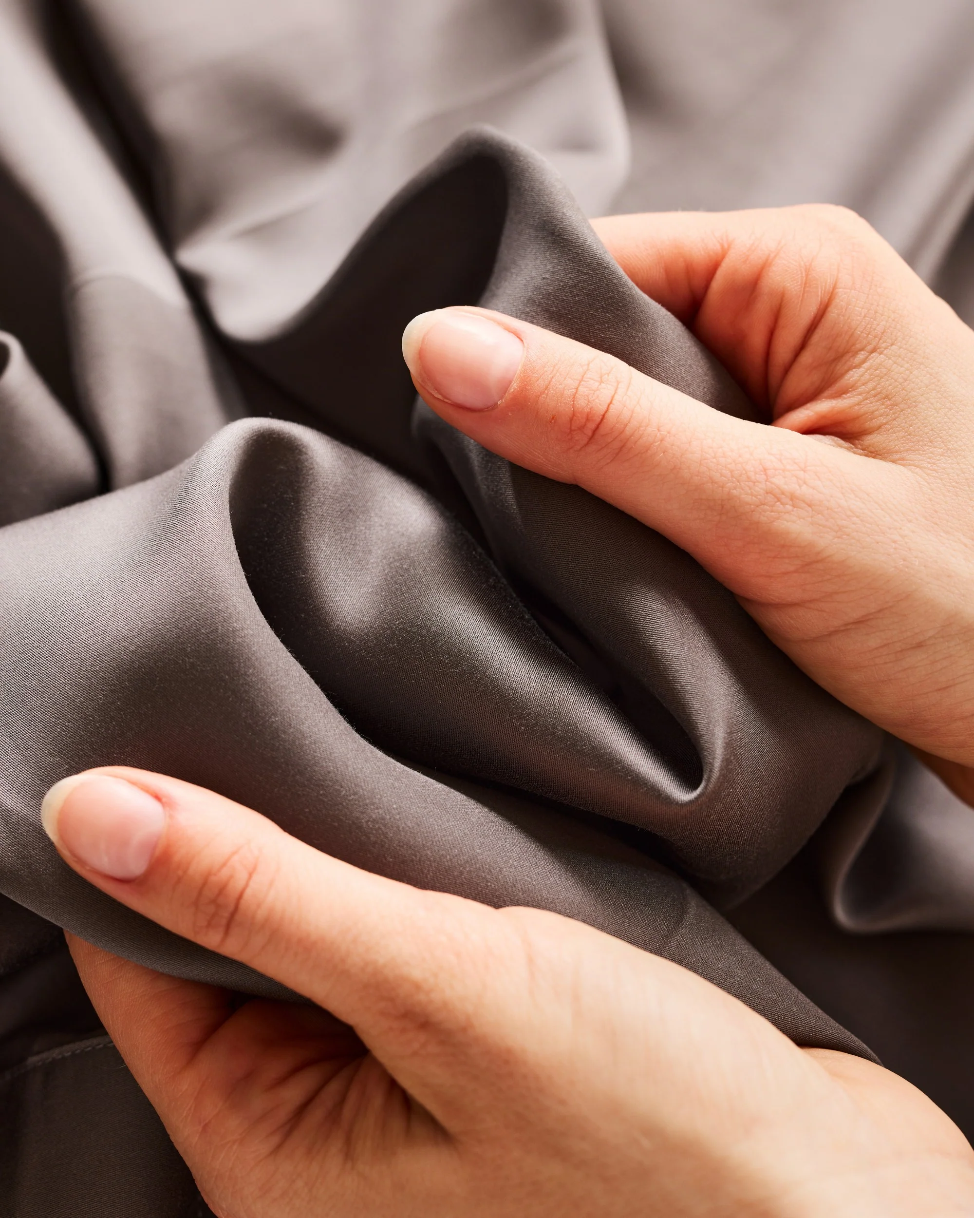 Silky Bamboo Flat Sheet, Dark Truffle - Image 3