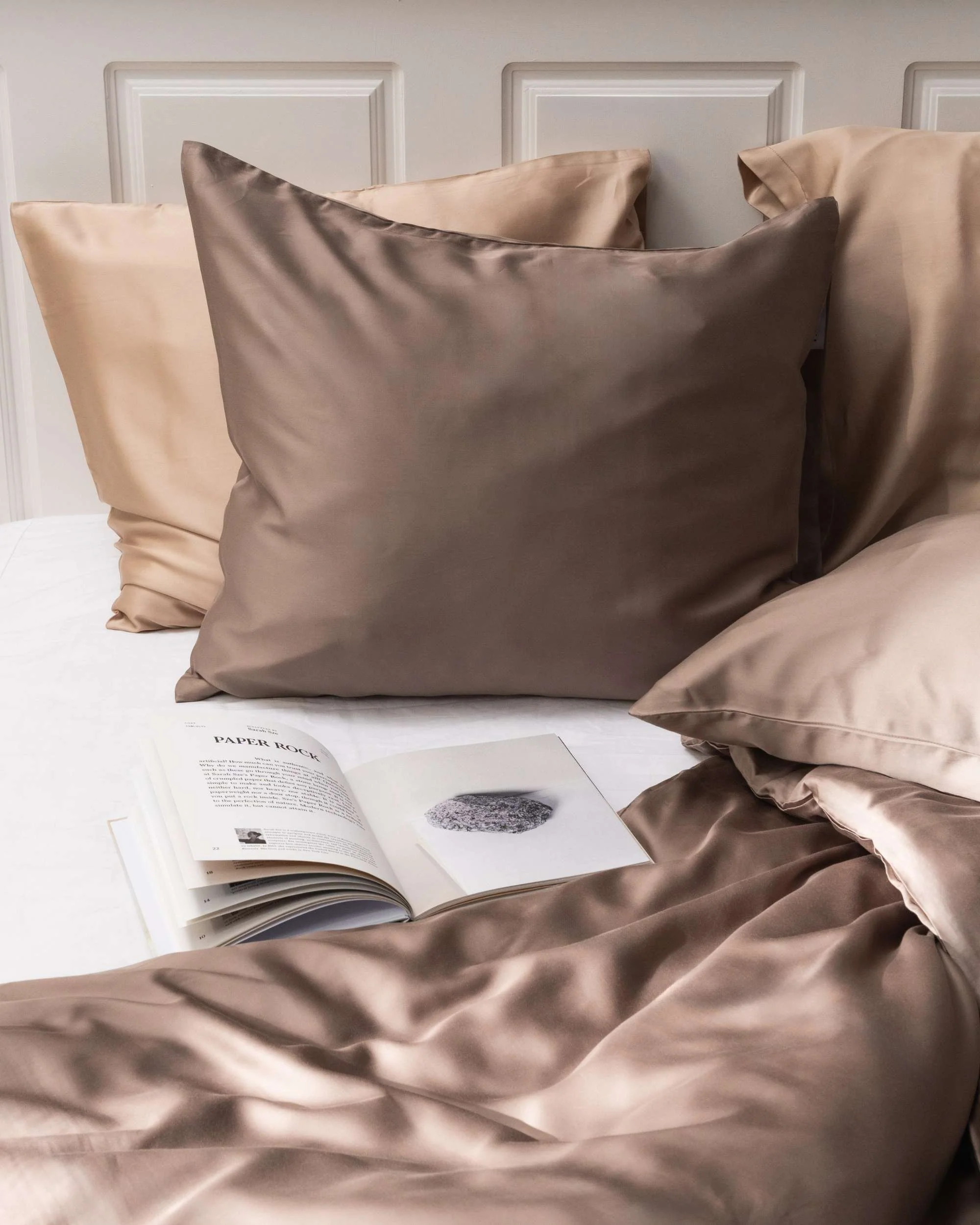 Silky Bamboo Flat Sheet, Mocha - Image 4