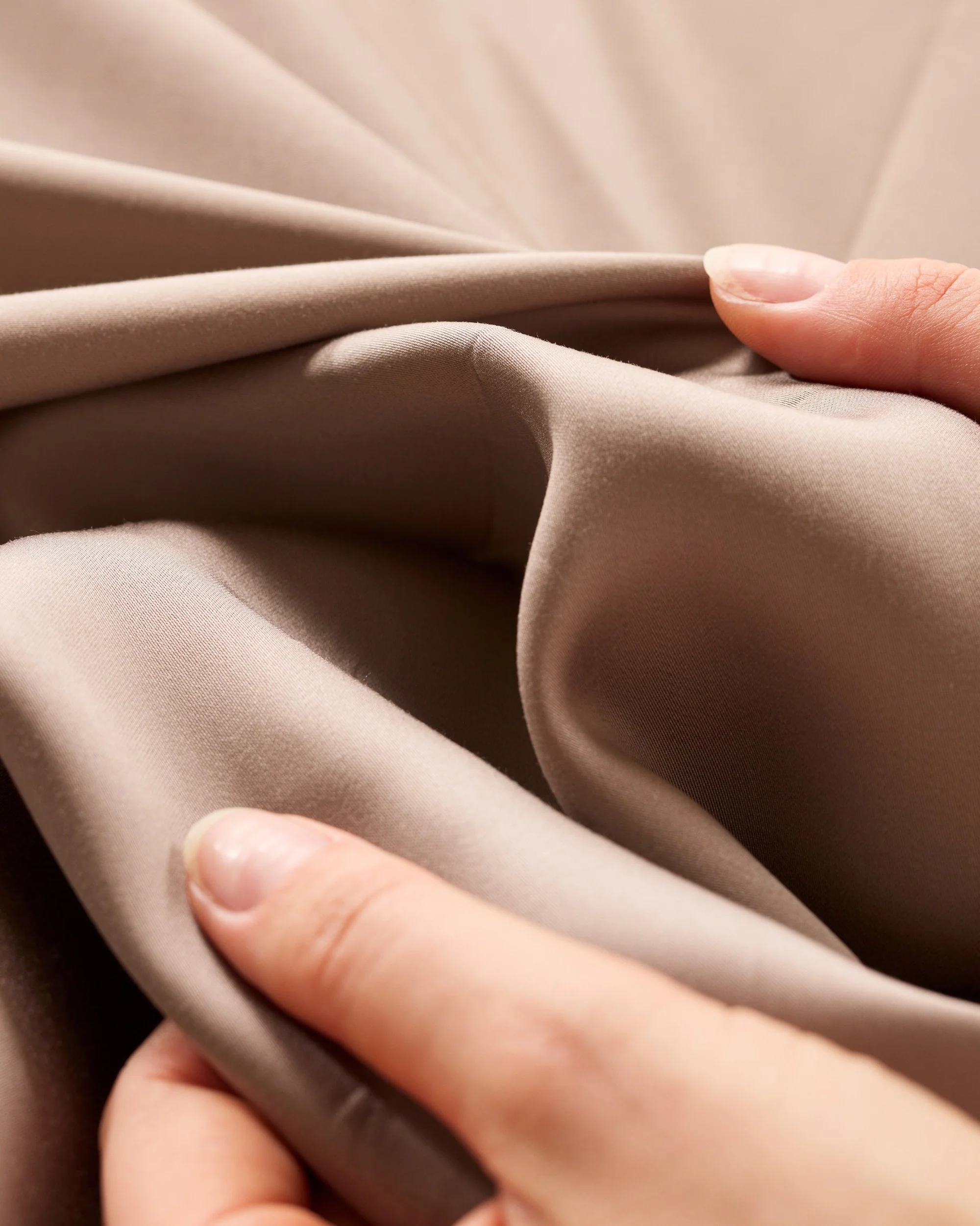 Silky Bamboo Pillowcase, Taupe - Image 2