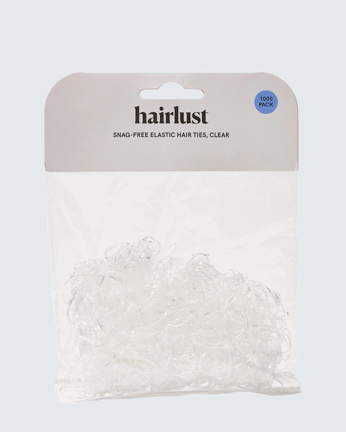Snag-Free Elastic Hair Ties, 1000-Pack, Clear - Image 4