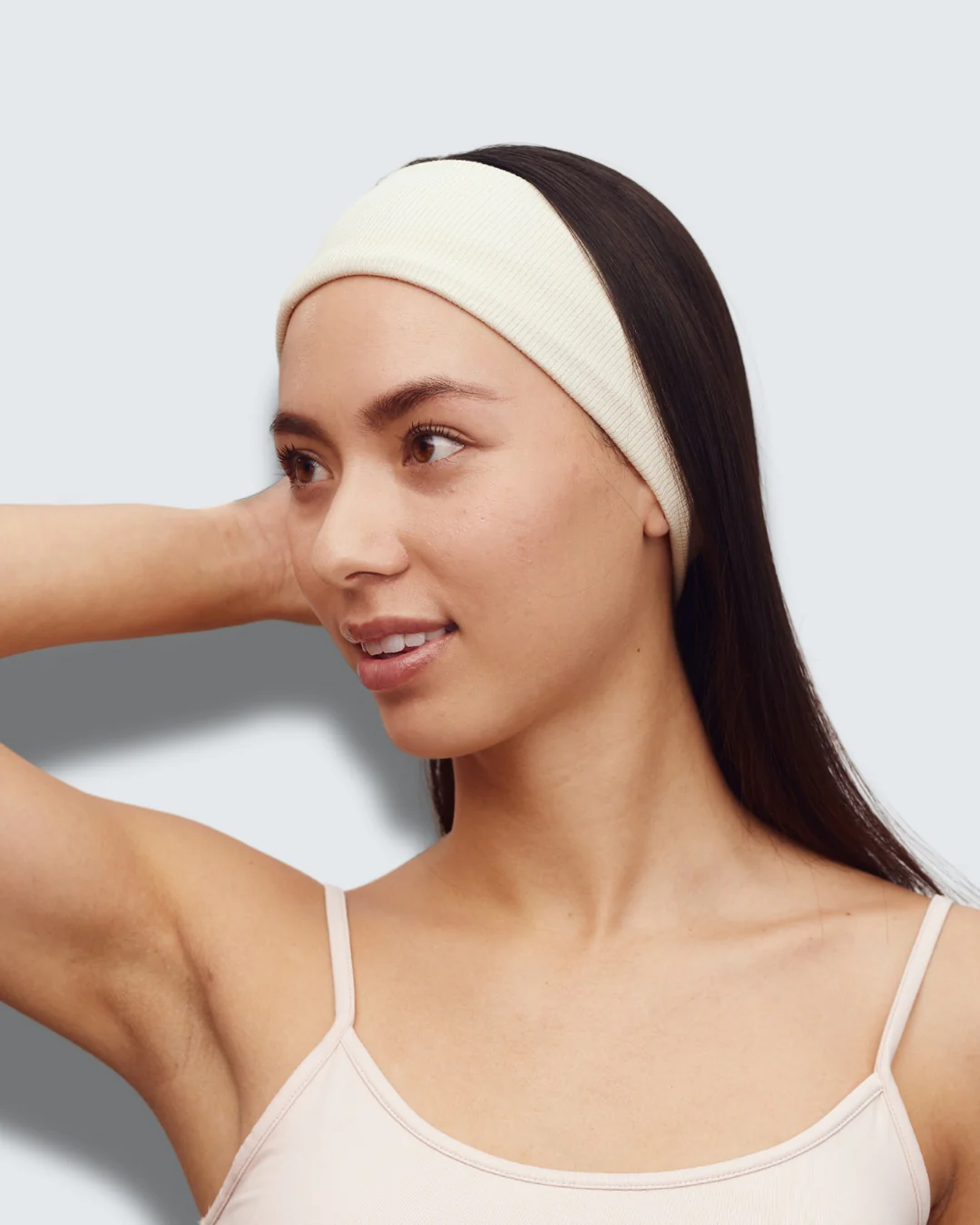 Wide Jersey Headbands, 5-Pack, Gray - Image 2