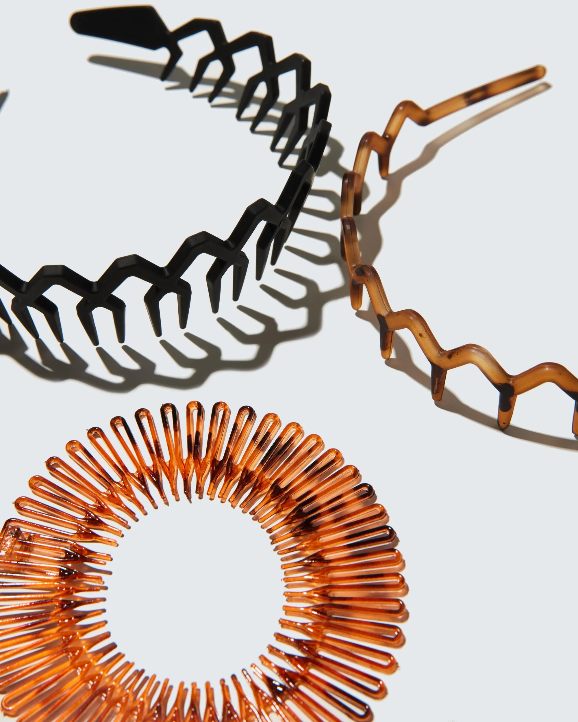 Wide Zig Zag Headband with Teeth, Black - Image 4